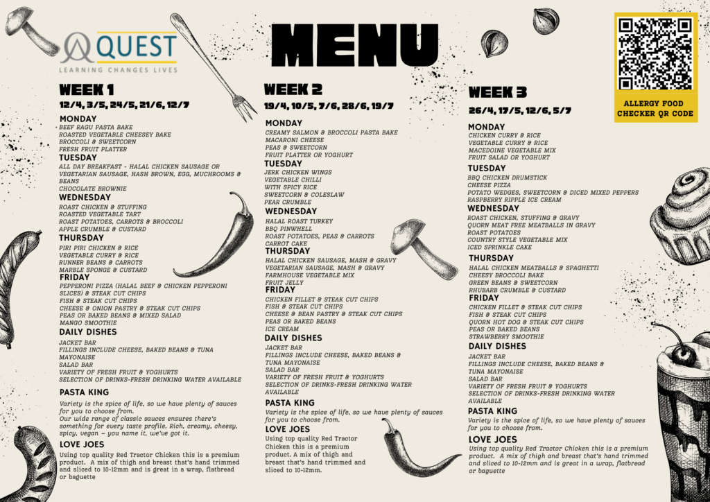 Example Summer Menu